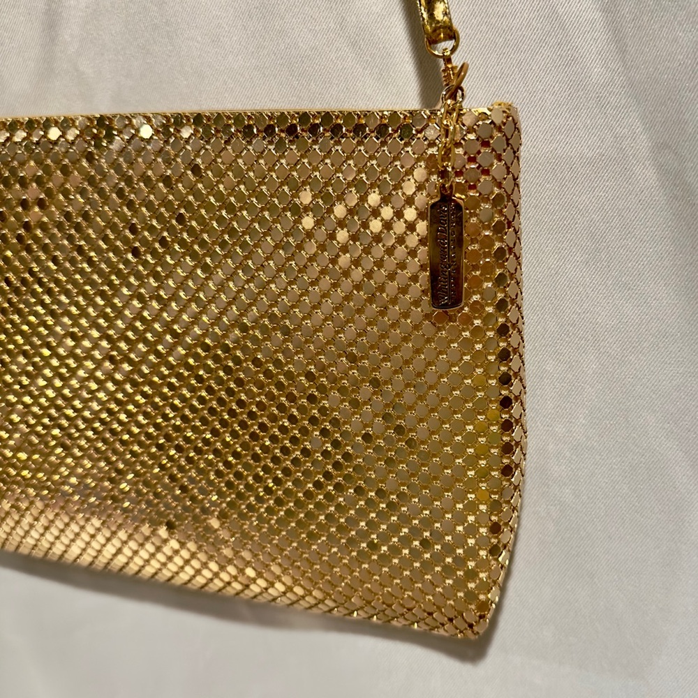 Vintage Whiting & Davis Gold Chainmaille Clutch Purse - Picture 2 of 4